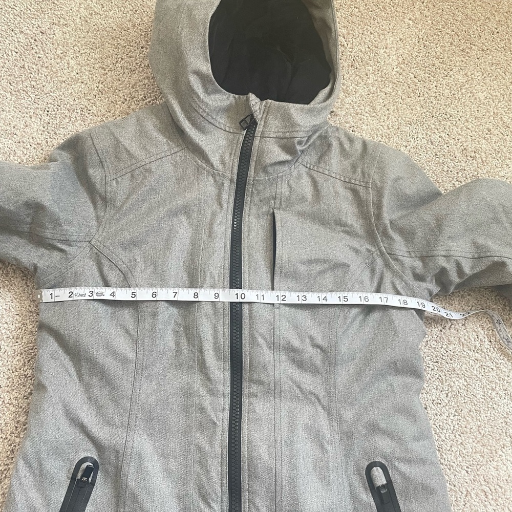 Athleta Cascades Parka Jacket winter coat size small great condition Grey - Picture 12 of 13